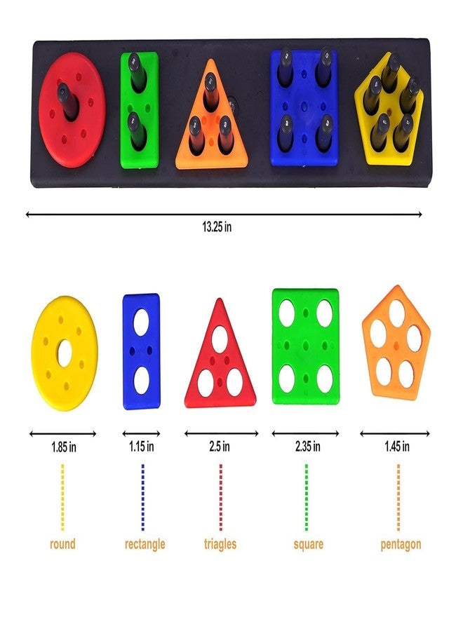 MAPA PLAY Montessori Educational Building Blocks Shape Sorter Toy Set for Boys and Girls Indoor Playing - Image 2